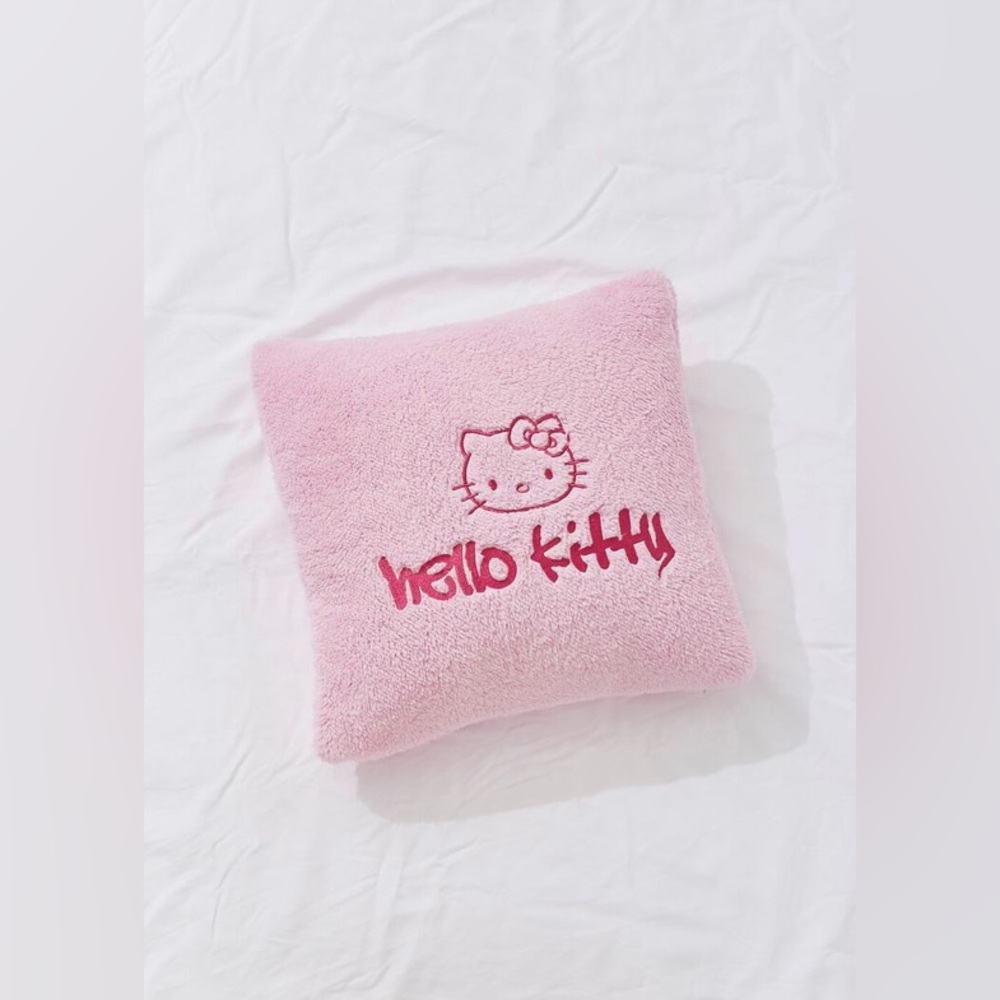Embroidered Hello Kitty Throw Pillow - Picture 2 of 4